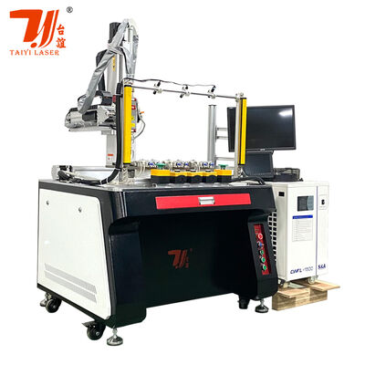 420 کیلوگرم ماشین جوش لیزر با منبع لیزر Max Raycus Jpt و طول موج لیزر 1070nm برای راه حل های اتصال فلز طراحی شده است