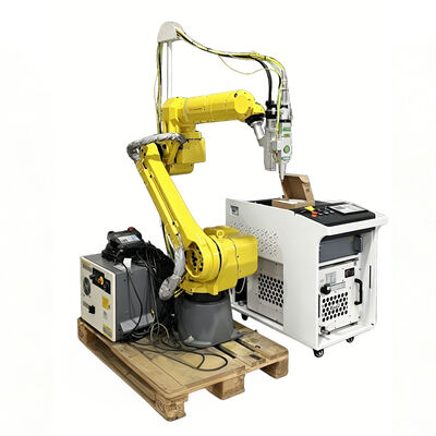 ربات برش لیزری FANUC سنگین با منبع لیزر فیبر 6kW برای برش فلز فولاد ضخیم و ساخت فلز صنعتی