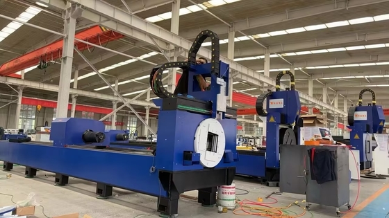 ماشین برش لیزری فیبر خودکار CNC 1500W برای لوله لوله کوچک فلزی