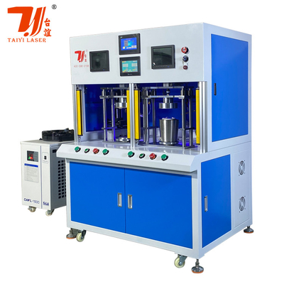 1000W - 6000W فولاد ضد زنگ کتری چایخوری Tumbler ایستگاه دوگانه اتوماتیک فیبر لیزر جوش ماشین