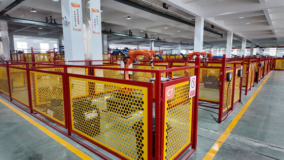 دستگاه برش لیزری فیبر سه بعدی اتوماتیک بازوی ربات FANUC 6 محور برای قطعه کار سه بعدی آباژور فولادی ضد زنگ