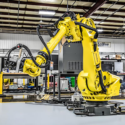 سیستم برش لیزری ربات FANUC با خنک کننده آب، محفظه ایمنی، برای پردازش لوله فلزی 3D