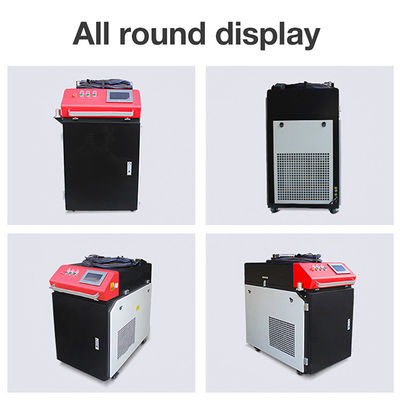 ترویج نمایشگاه کانتون 1000W 1500W 2000W 3000W حذف زنگ فلزی رنگ پوشش روغن ماشین تمیز کننده لیزر دستی