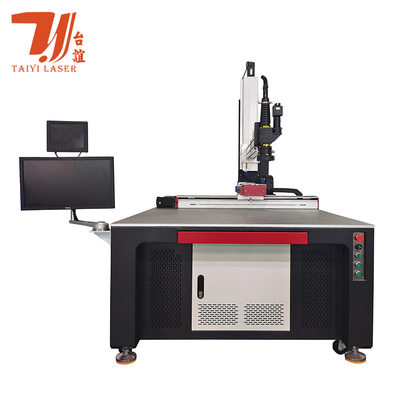 ترویج نمایشگاه کانتون AC380V 4 محور YAG فیبر لیزر جوش ماشین برای فولاد ضد زنگ قالب دوش سر