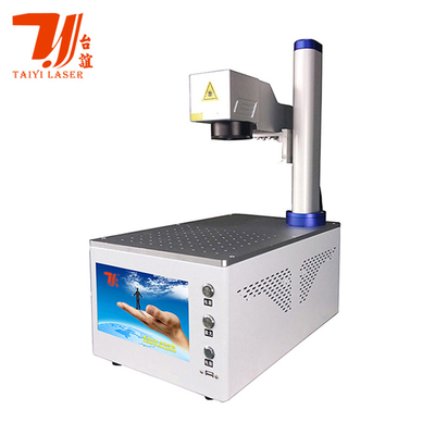 ترویج نمایشگاه کانتون مینی قابل حمل 20W 30W Raycus Fiber Laser Marker