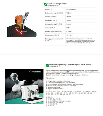 کوکا روبات لیزر جوش ماشین با فیدر سیم KR351840 منبع IPG