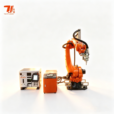 ربات جوشکاری لیزری فیبر آی پی جی اتوماتیک 4000 وات KUKA 6- محور برای سینی باتری EV و اجزای ساختاری