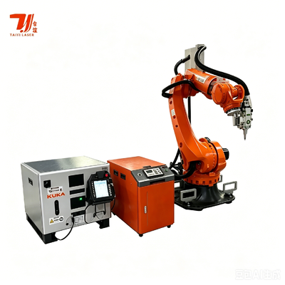 سیستم ربات جوشکاری لیزر فیبر IPG 4000W با ربات صنعتی KUKA برای صنایع هوافضا و خودرو