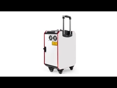 دستگاه تمیز کننده لیزری دستی 100W 200W 300W قاب کالسکه قابل حمل پالس فلزی فیبر